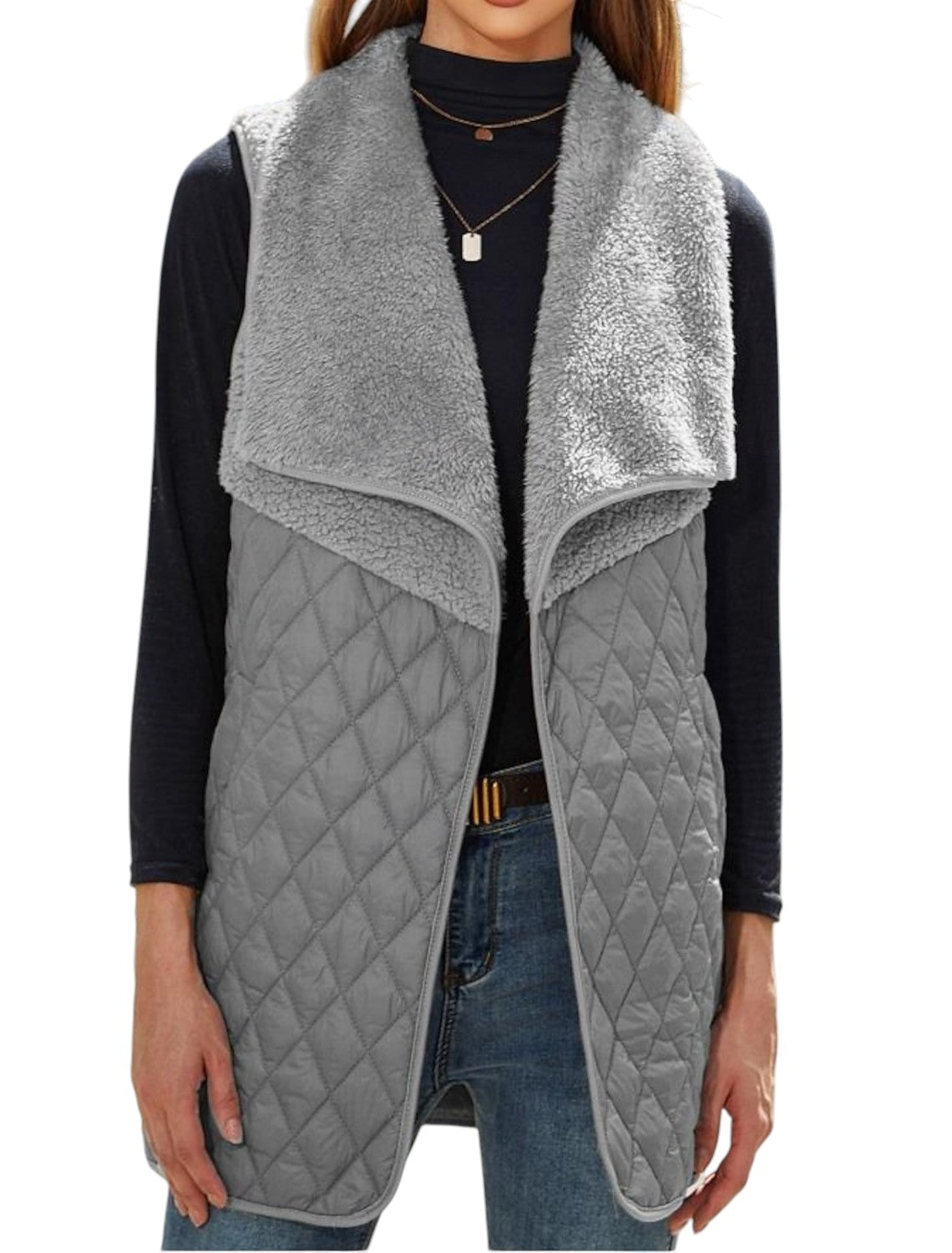 Teddy Bodywarmer Met Open Voorkant