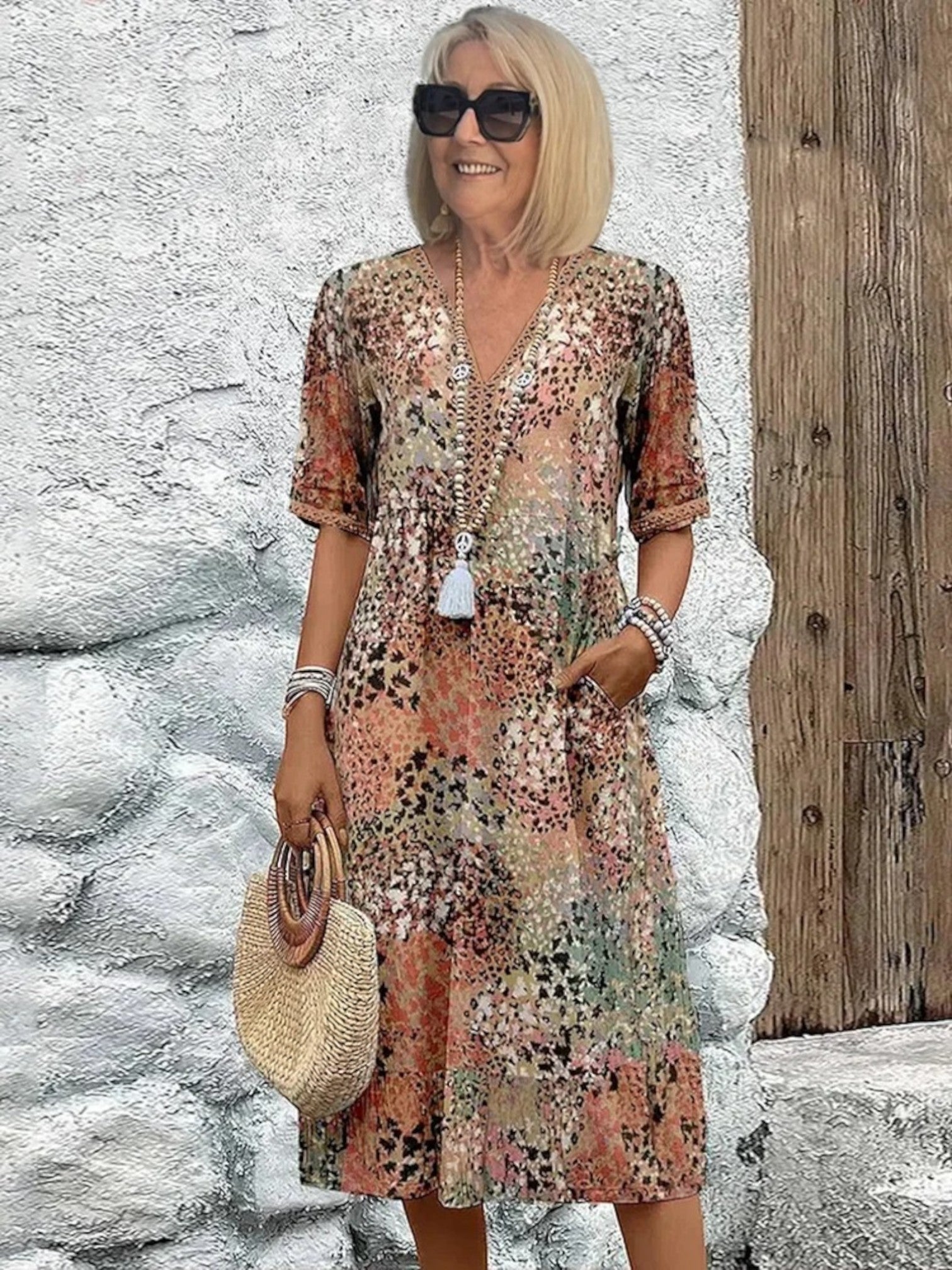 Amanda | Bohemian Zomerjurk | Midi