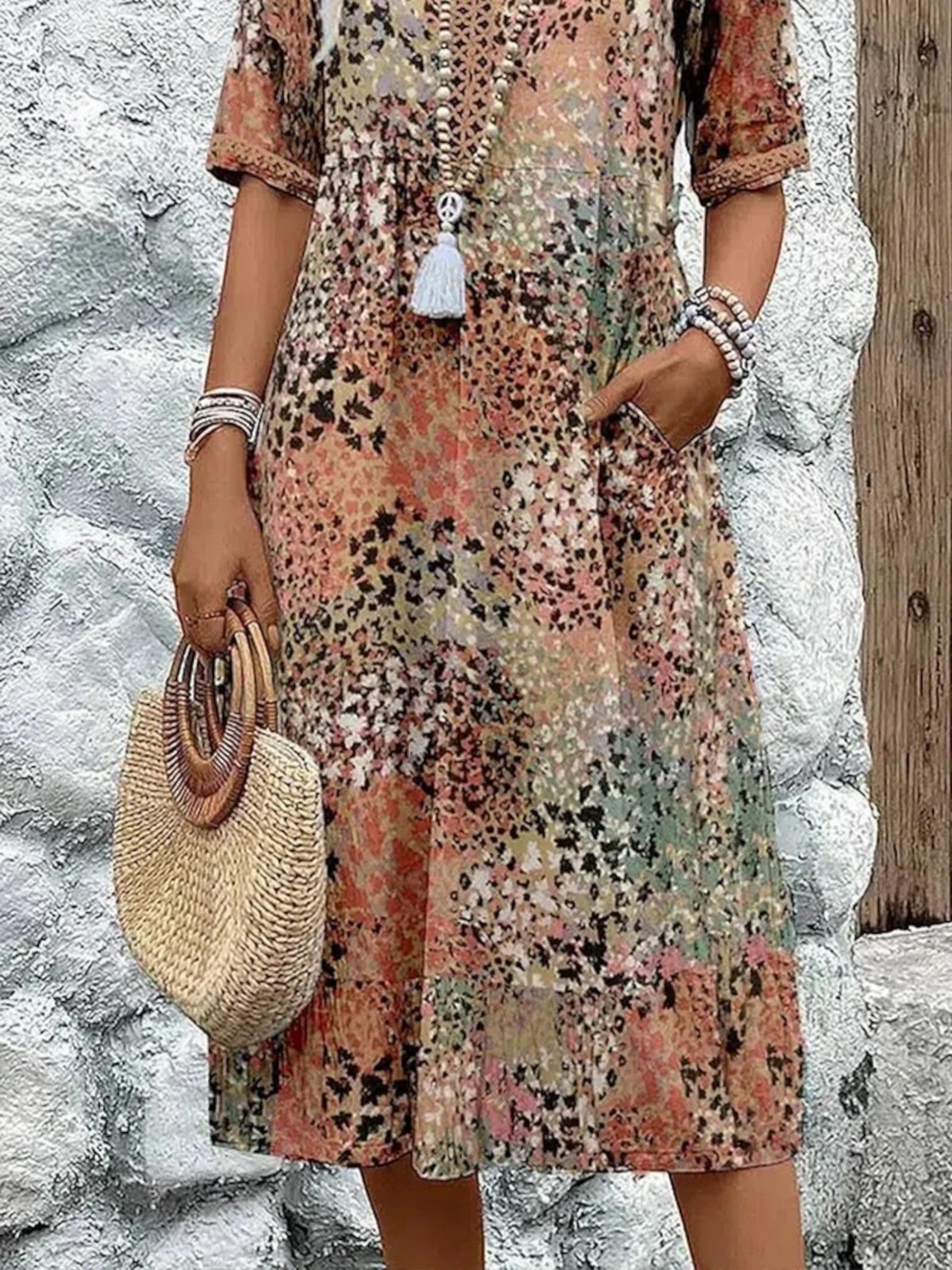 Amanda | Bohemian Zomerjurk | Midi