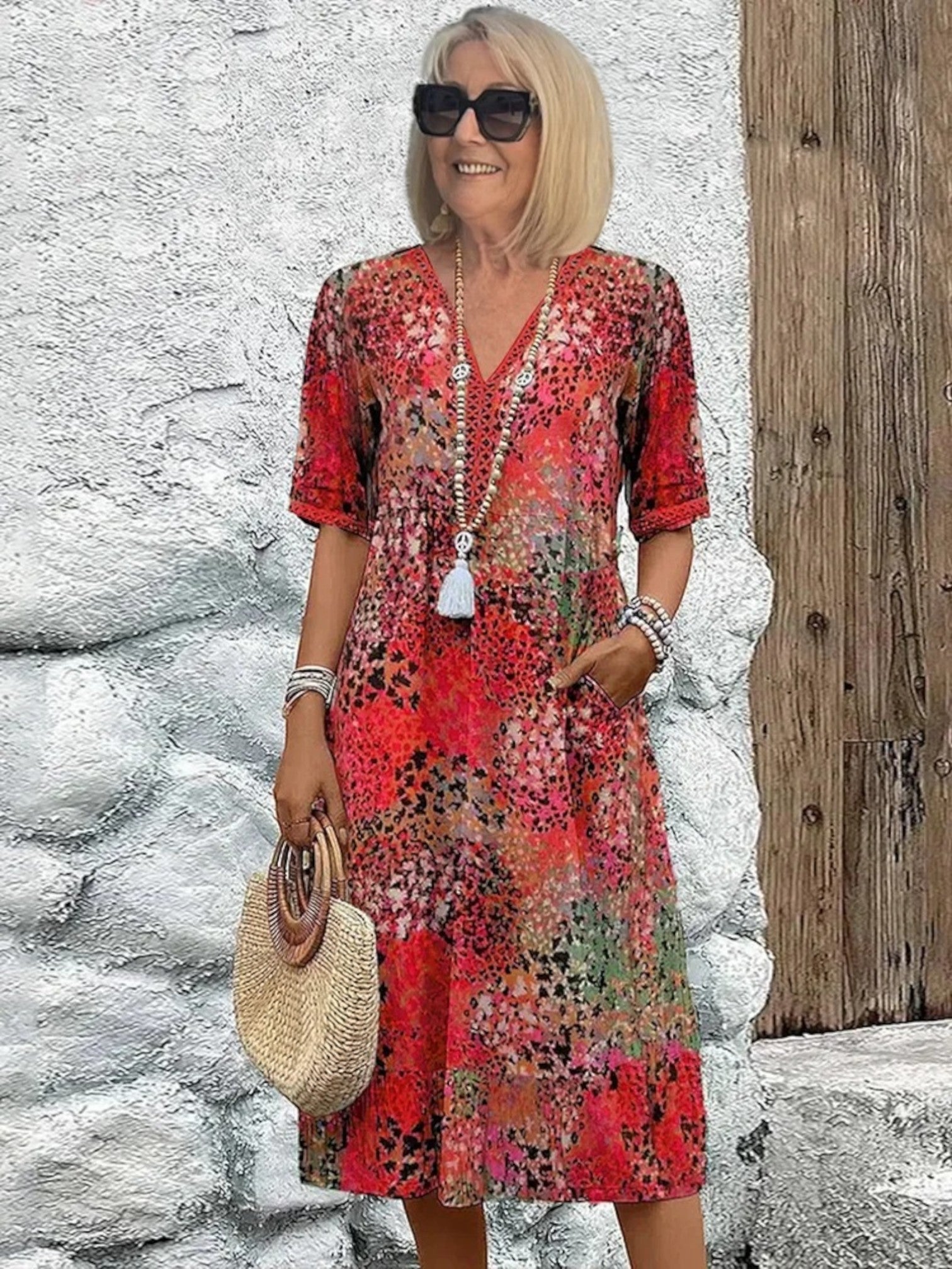 Amanda | Bohemian Zomerjurk | Midi
