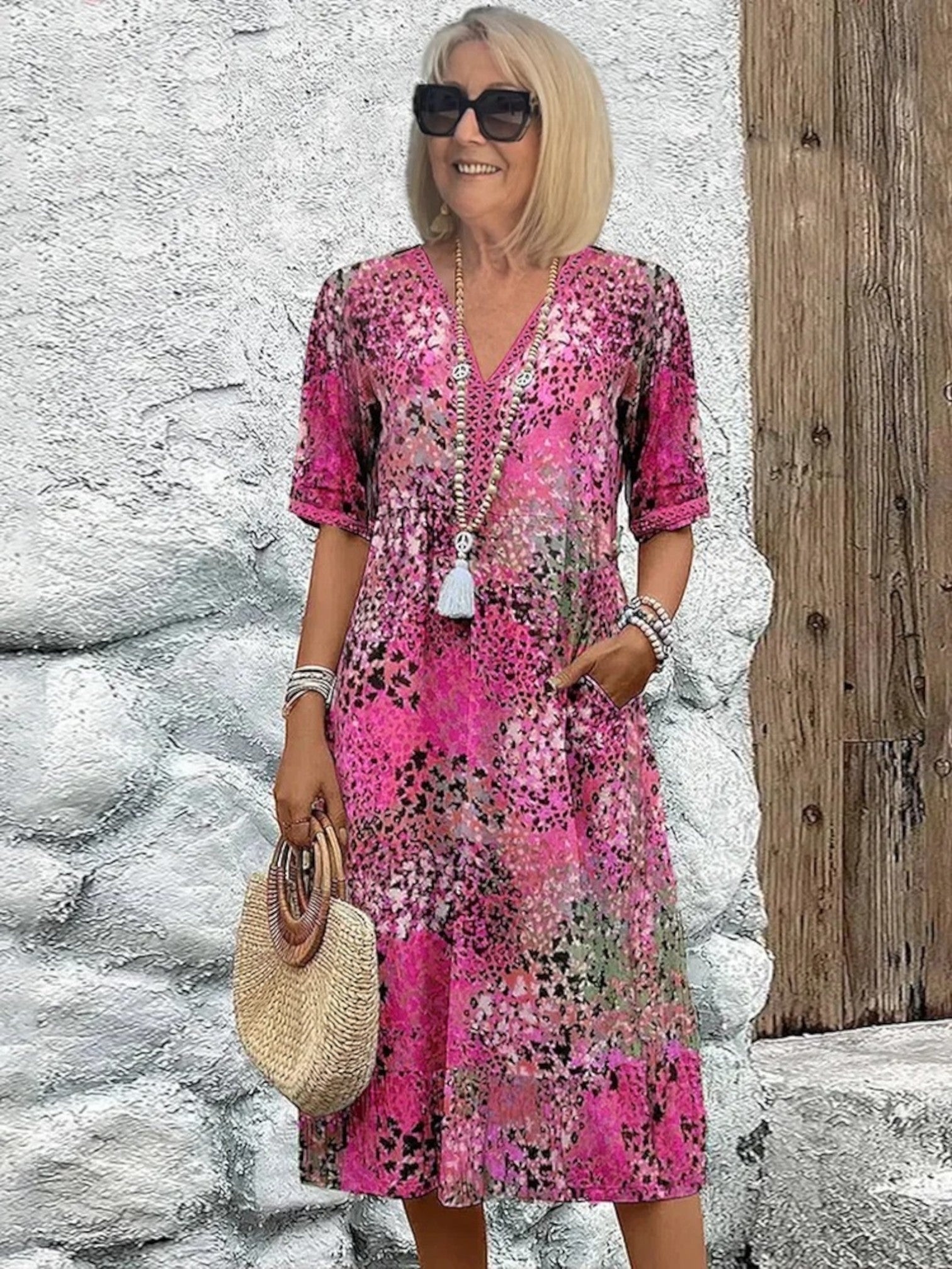 Amanda | Bohemian Zomerjurk | Midi