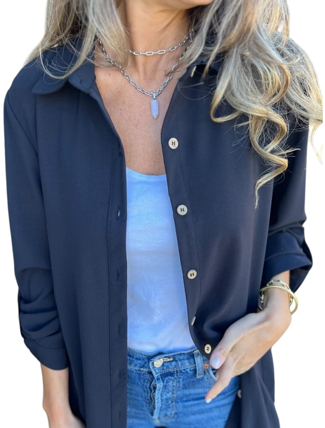 Stijlvol Lange Dames Blouse