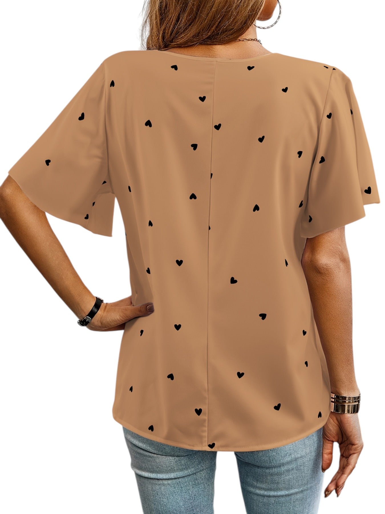 Zomerse Top Met Harten Print