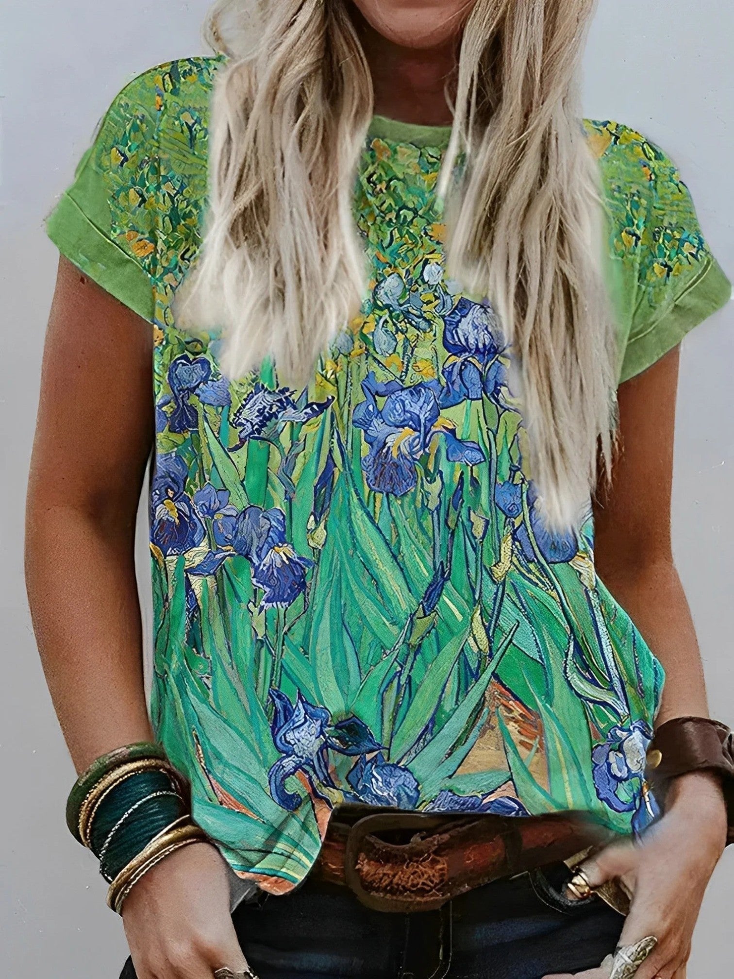 Angela | Casual Shirt Met Bloemenprint