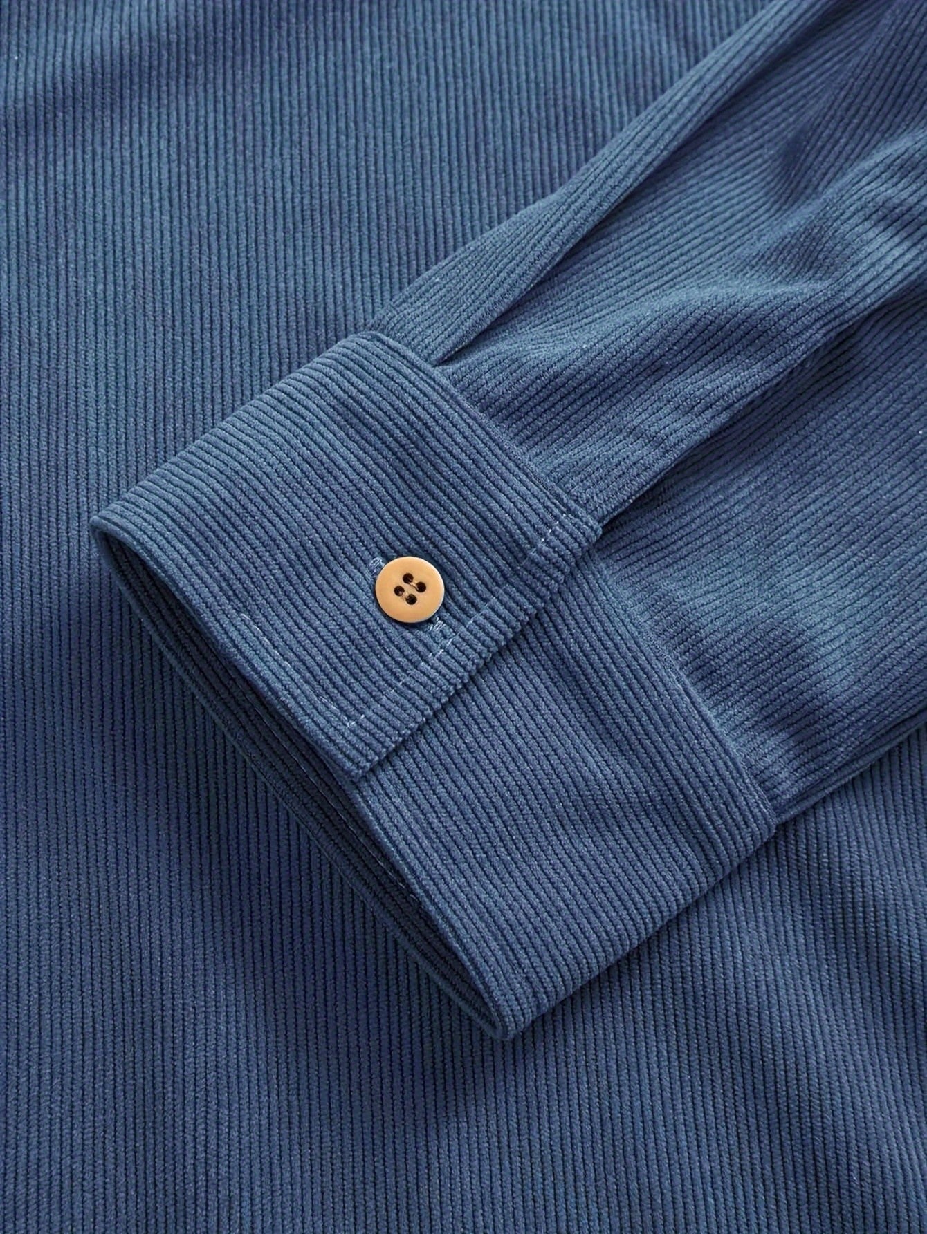 Heren Casual Katoenen Overhemd – Regular Fit, Reverskraag, Voorzakken