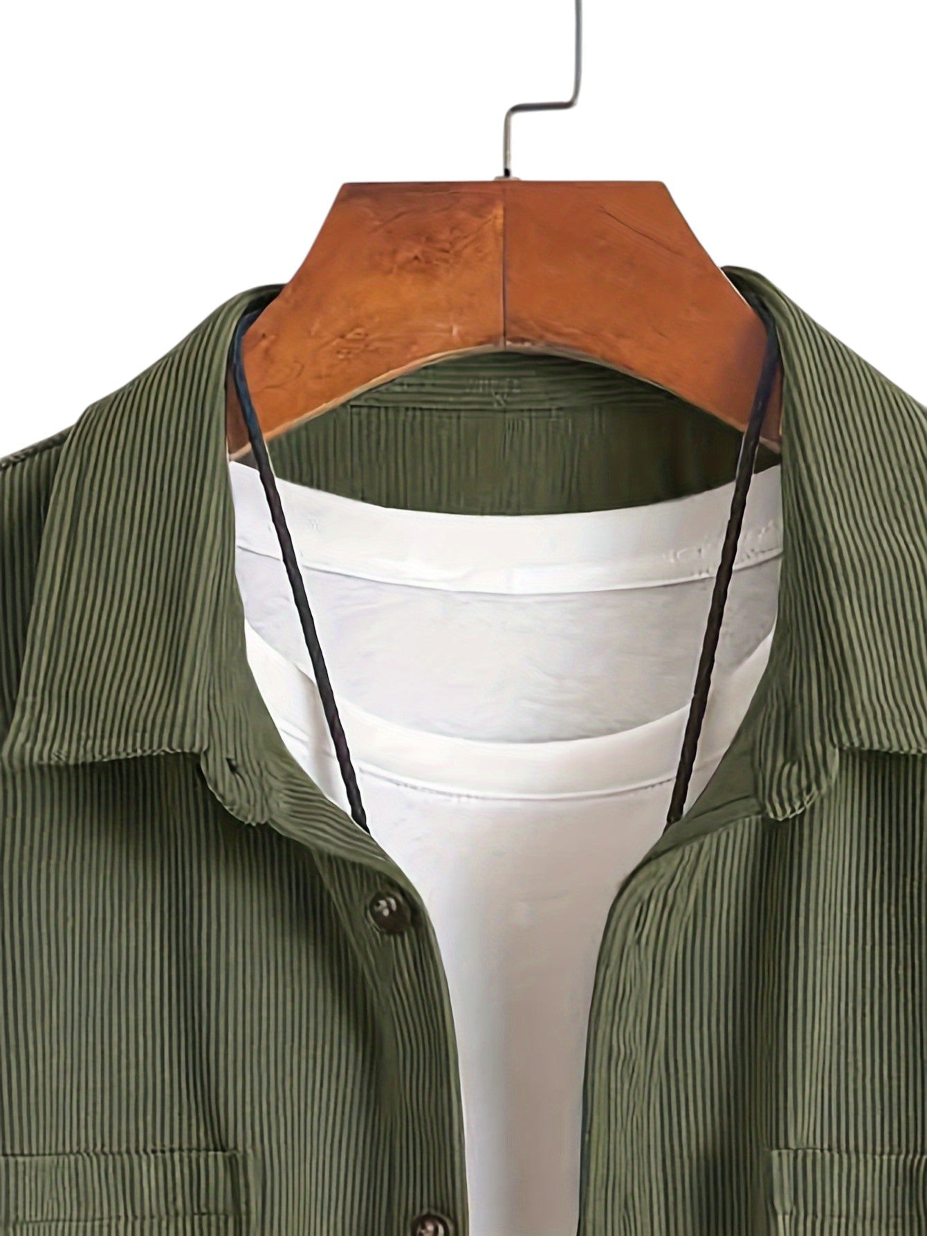 Heren Corduroy Spijker Blouse