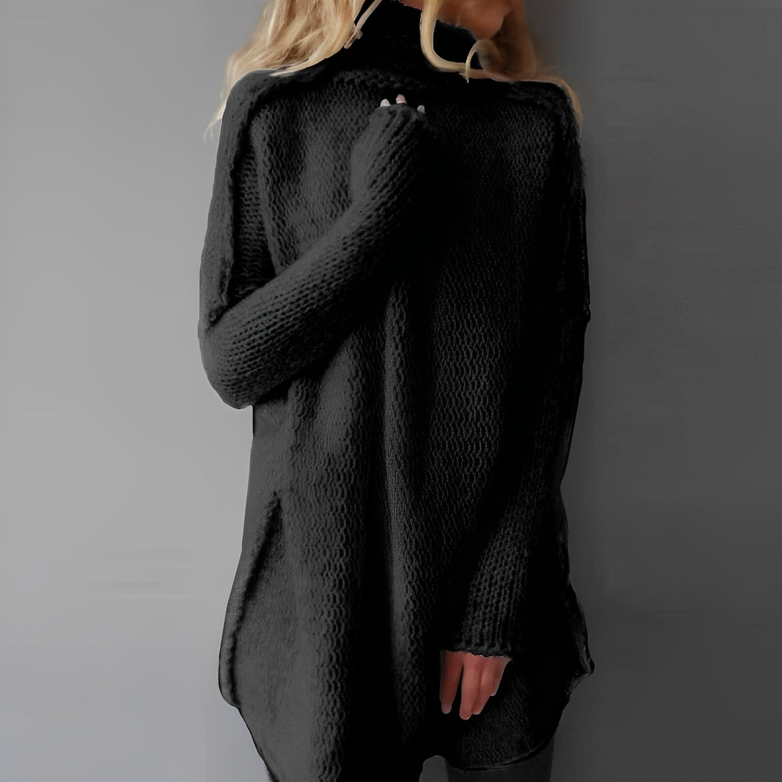 Casual Lange Coltrui Met Hoge Hals | Winter