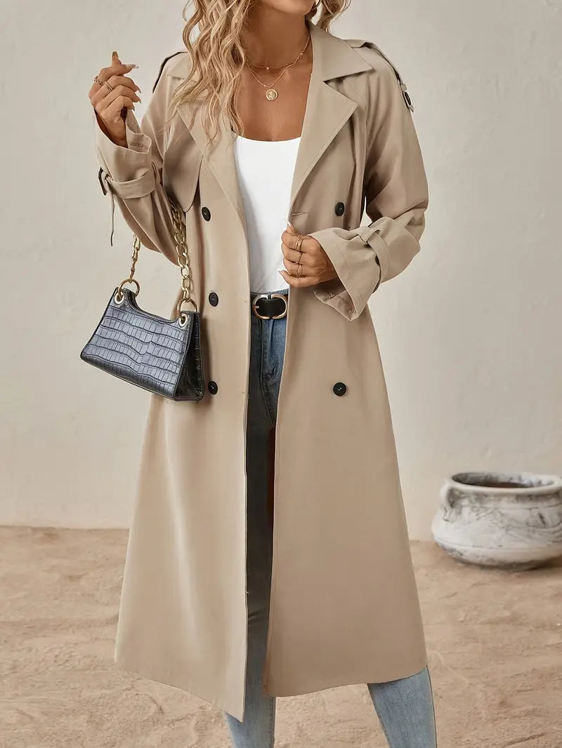 Lange trenchcoat Jas Voor Dames - Elisa