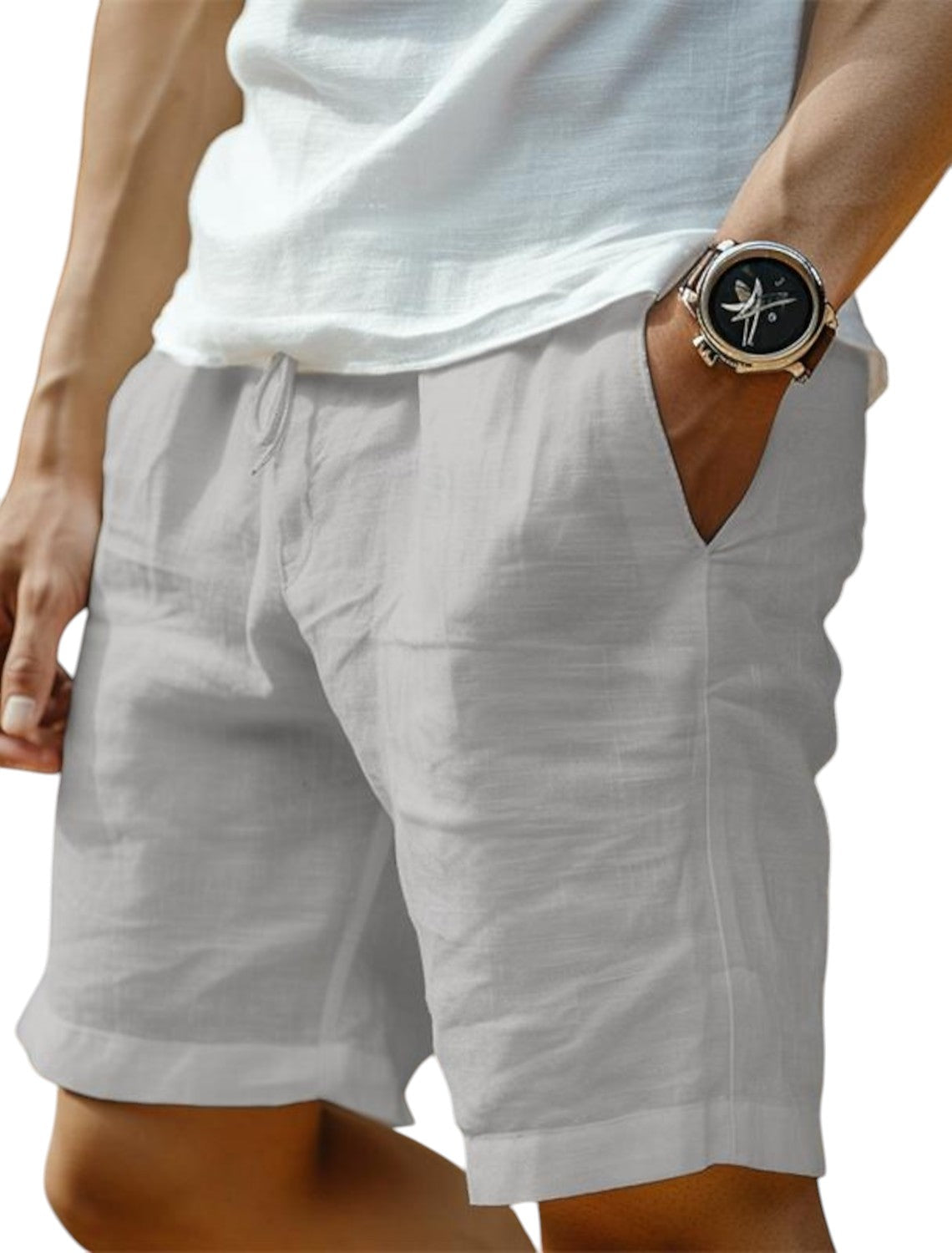 Marvis - Korte Linnen Broek voor Heren