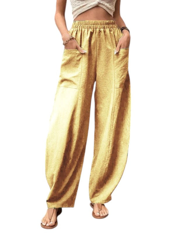 Wijde Dames Broek Met Stretch