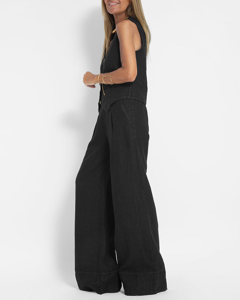 2-Delige Set Top & Wijde Broek