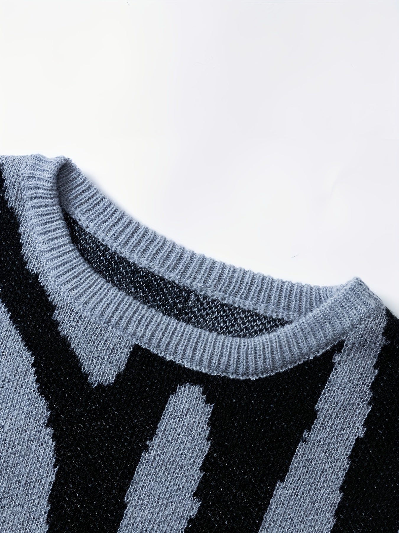 Oversized Gebreide Trui Met Print Voor Heren - Jay