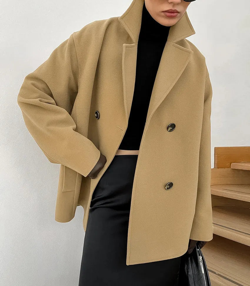Lorena - Korte Trenchcoat Met Knopen Dames