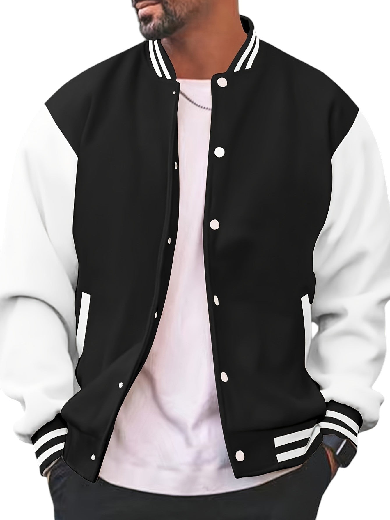 Klassieke Varsity Jas – Heren Casual Baseball Jack met Regular Fit