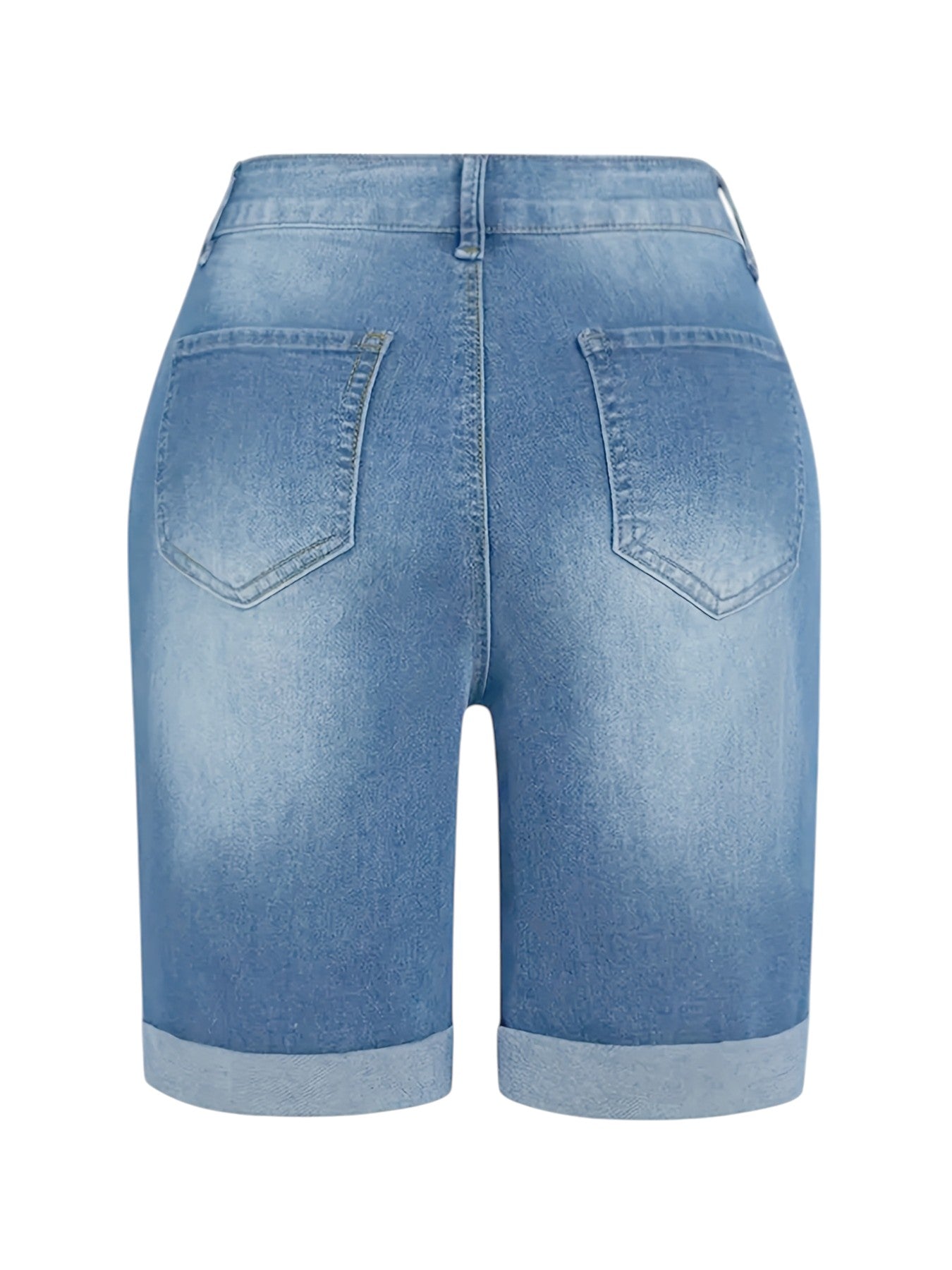 Dames Denim Shorts Met Stretch