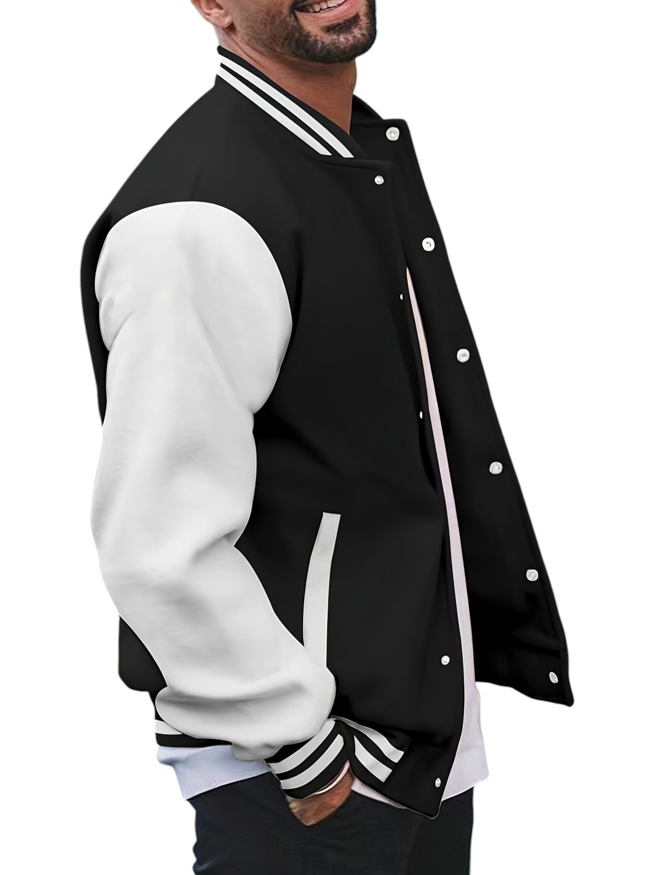 Klassieke Varsity Jas – Heren Casual Baseball Jack met Regular Fit