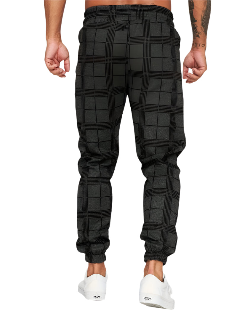 Xander - Trendy Geruite Joggingbroek Heren