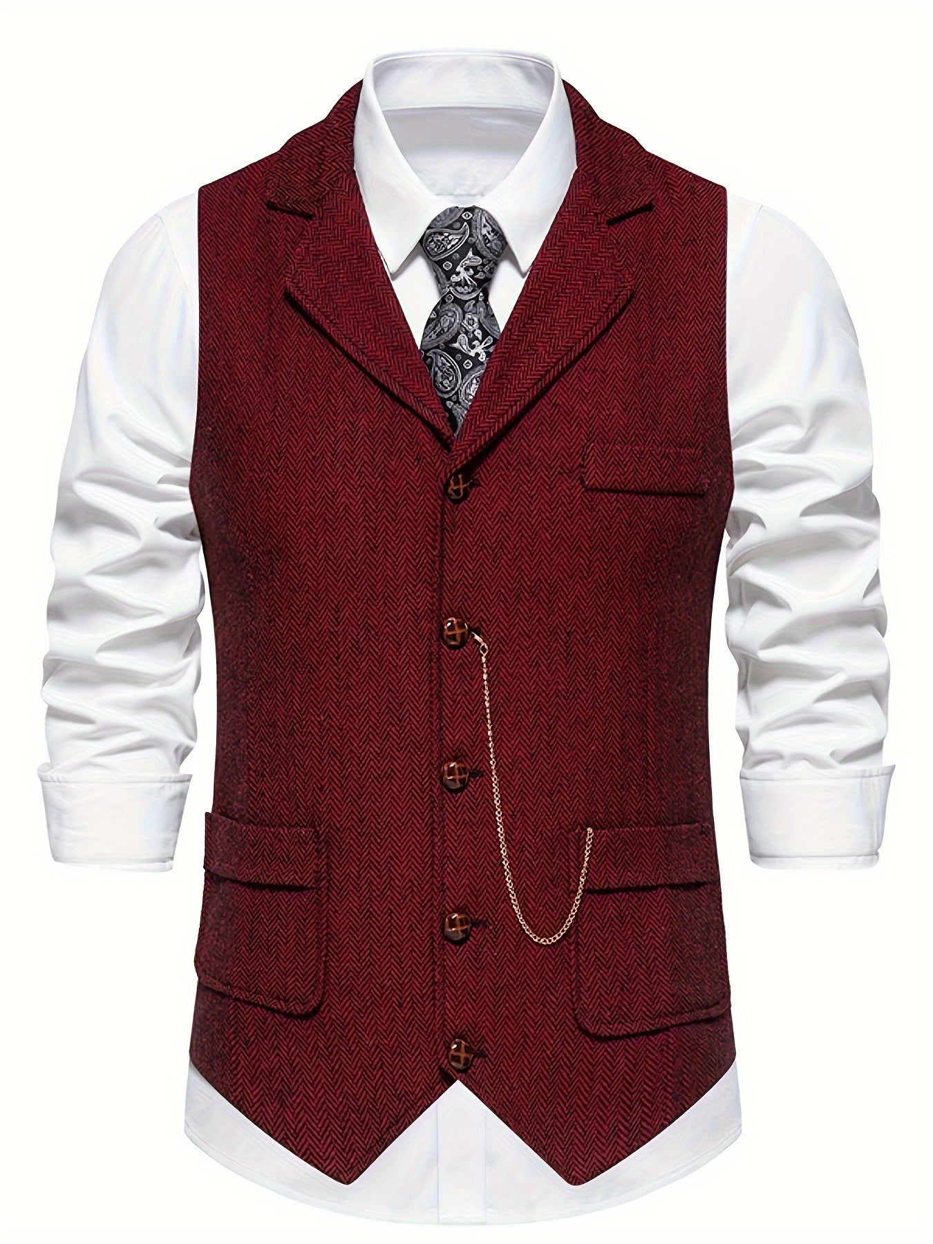 Klassiek Heren Gilet Getailleerd