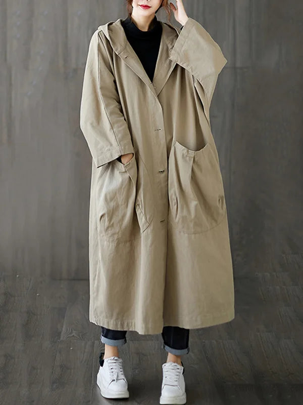 Selena - Lange Trenchcoat Jas Voor Dames