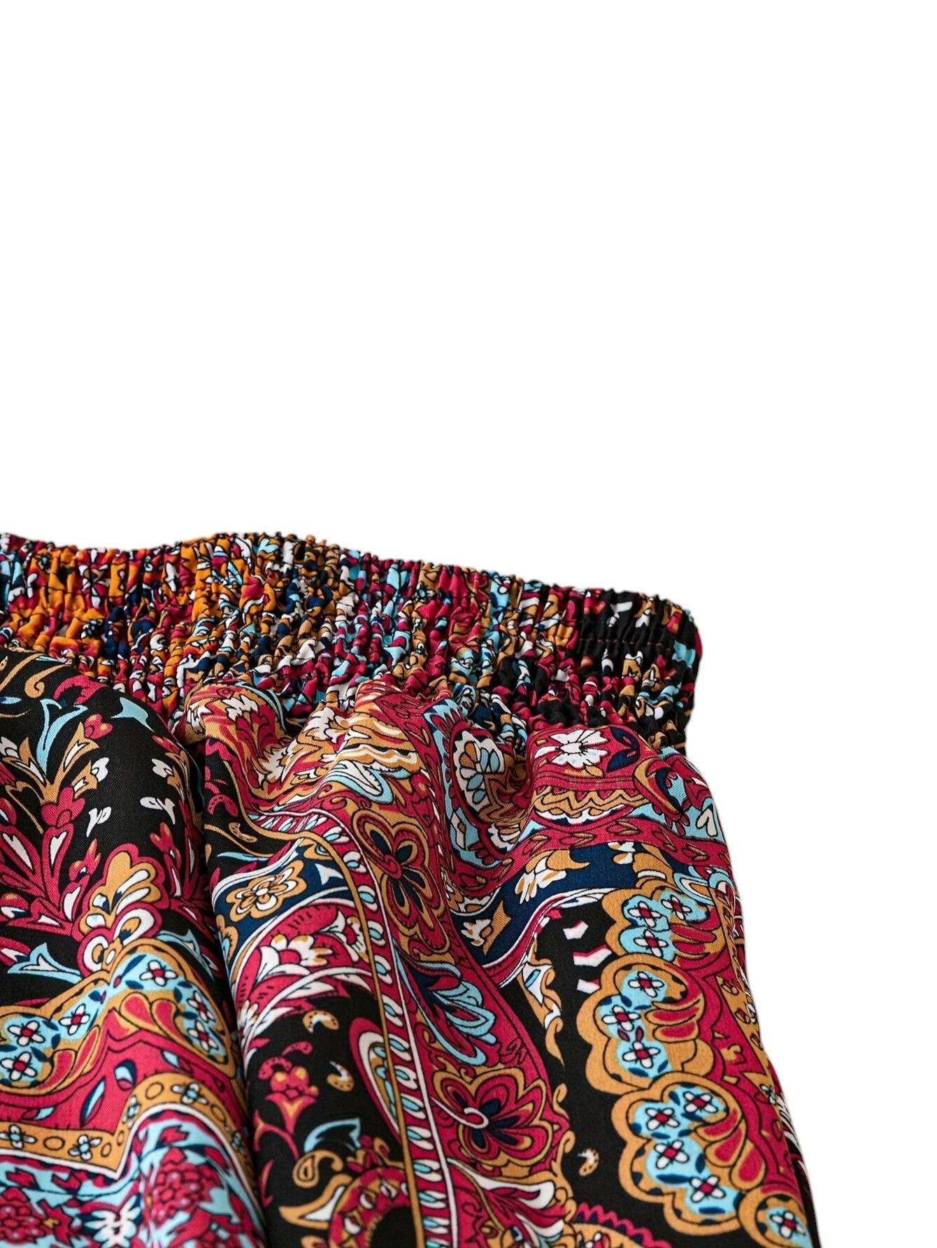Boho Elastische Dames Broek