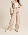 Elegante Pantalon Broek Met Hoge Taille Dames