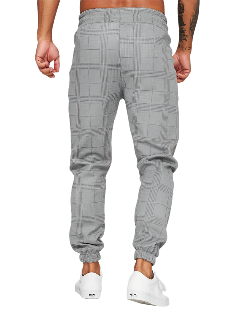 Xander - Trendy Geruite Joggingbroek Heren