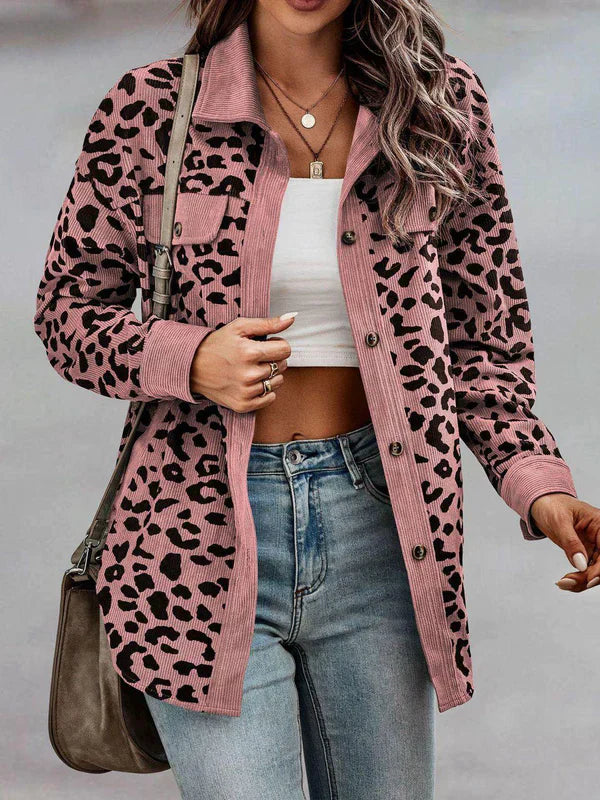 Modieuze Luipaard Print Vest Voor Dames - Lotte