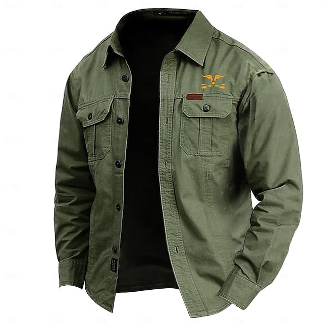 Cargo Shirt Met Lange Mouwen Voor Mannen