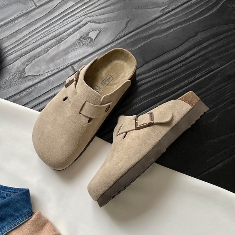 Leder Unisex Pantoffels