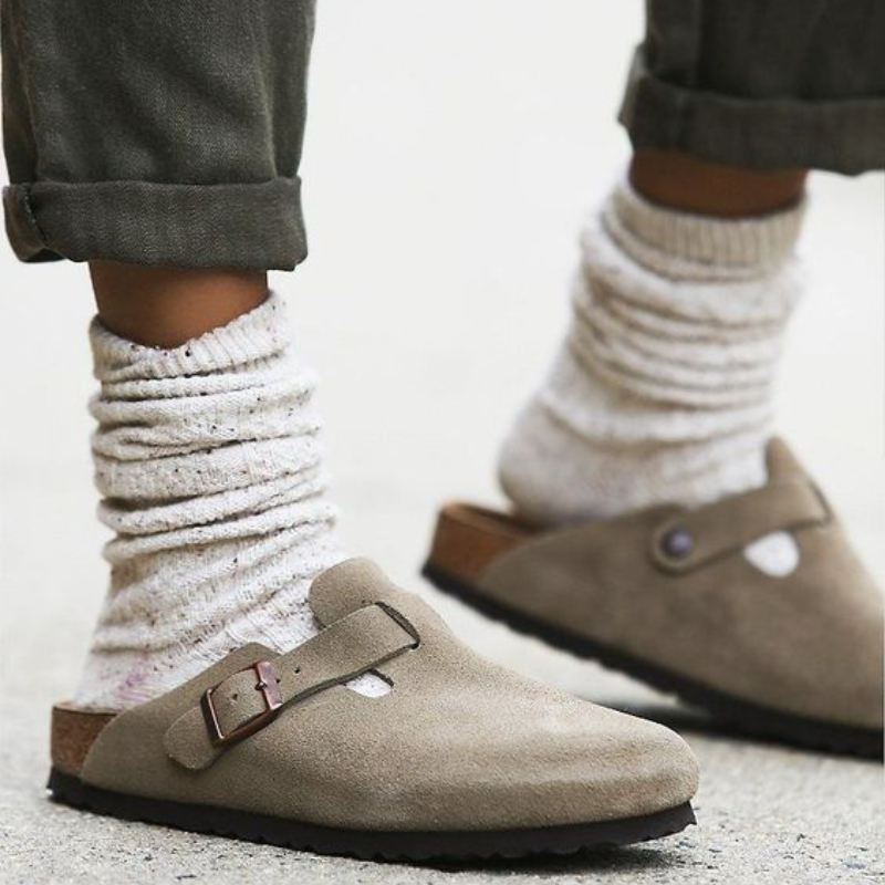 Leder Unisex Pantoffels