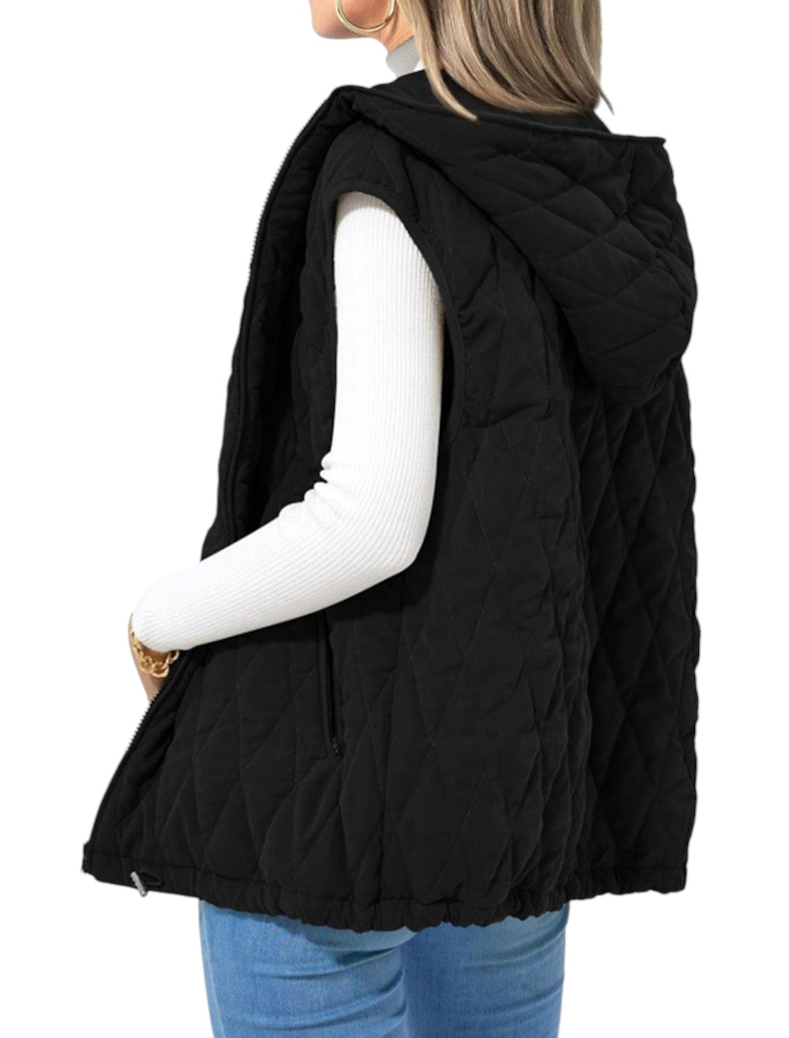 Dames Bodywarmer Met Capuchon