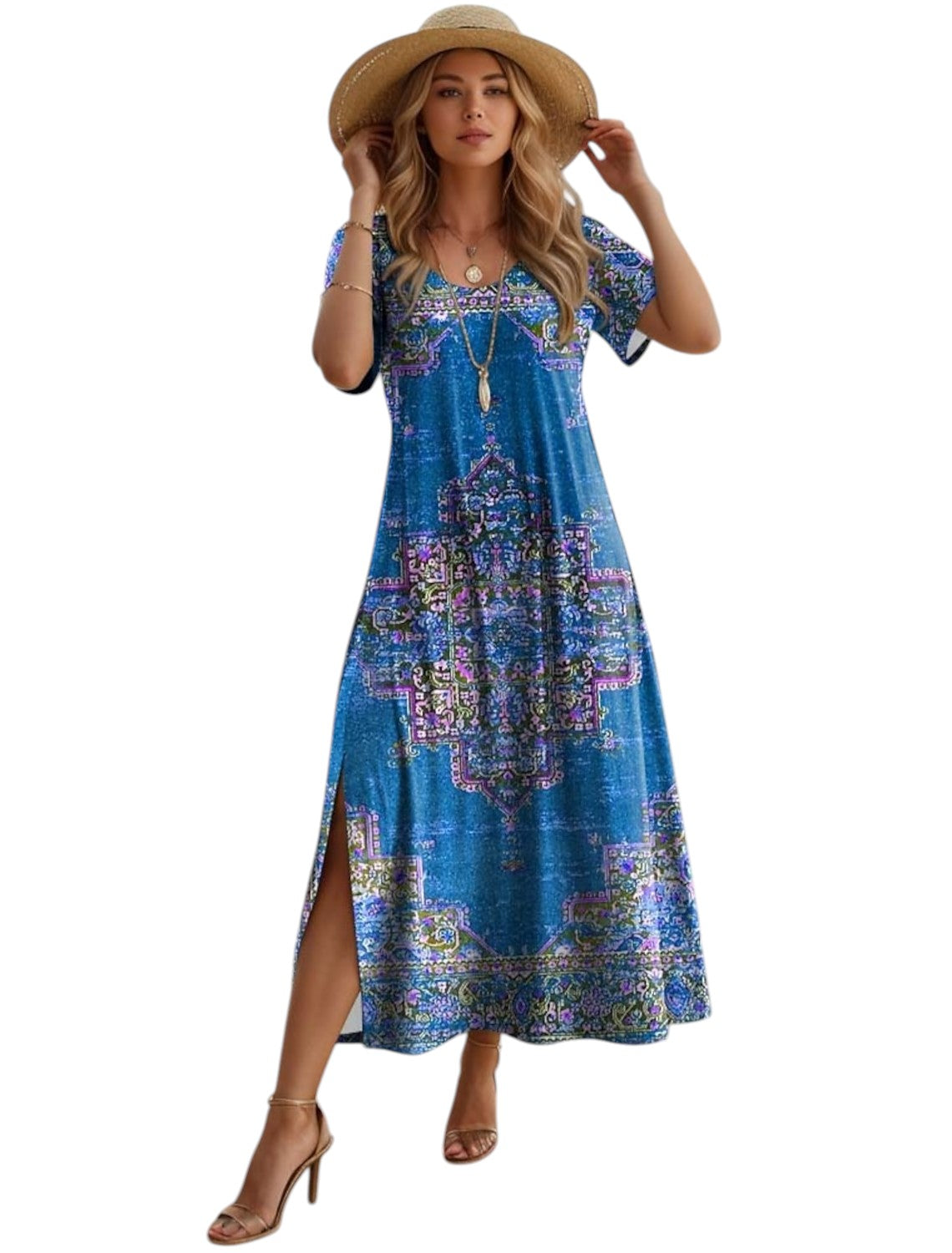 Boho Vintage Zomerjurk Dames