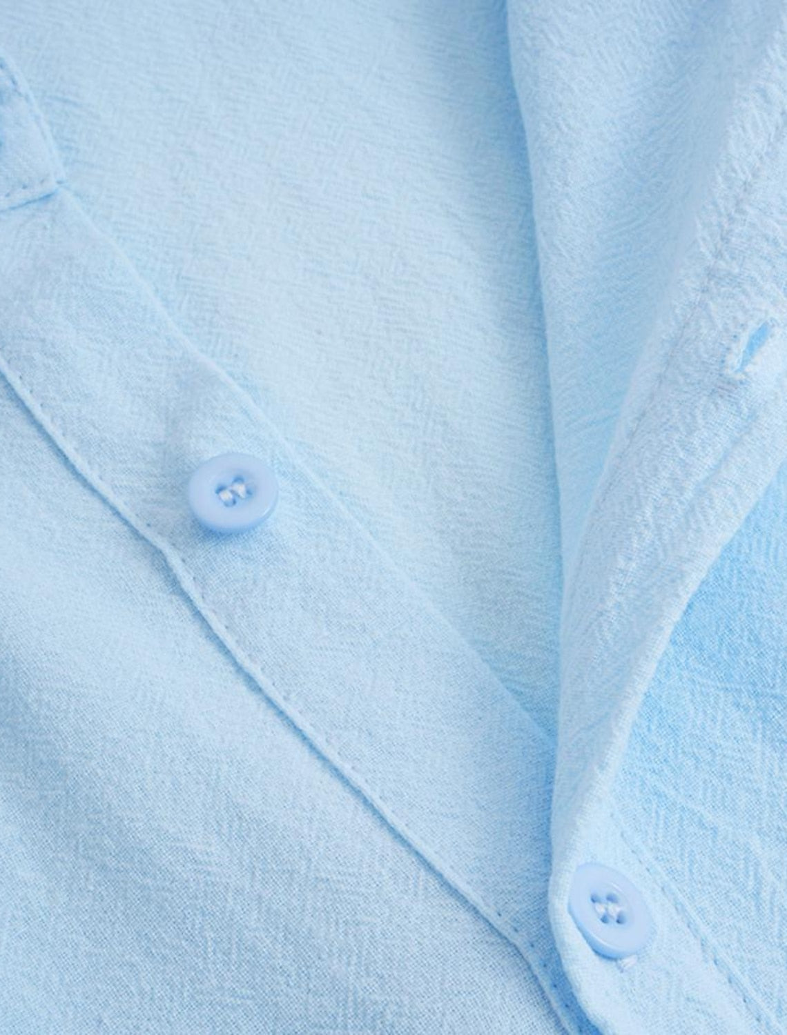 Linnen Overhemd Voor Mannen in Effen Kleuren