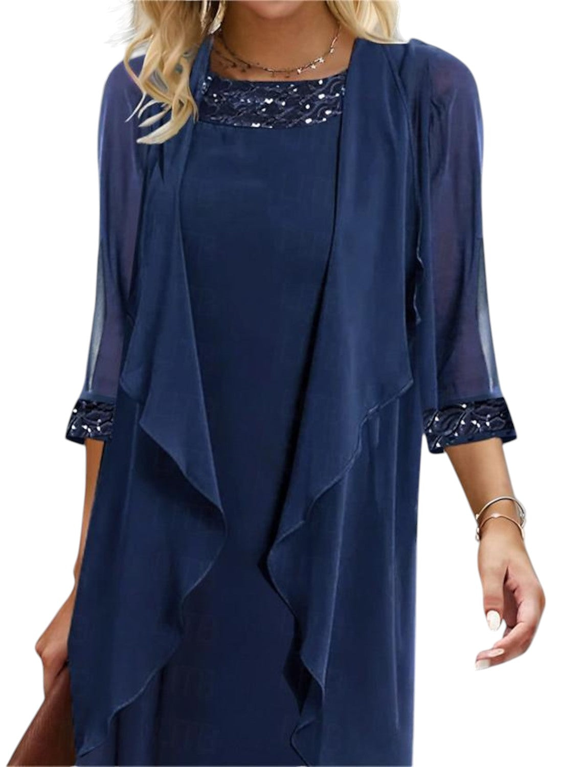 2-Delige Chiffon Jurk