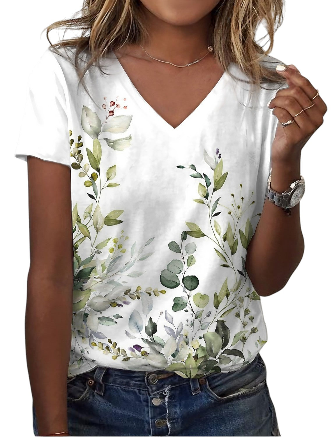 Basic Bloemenprint Top Voor De Zomer
