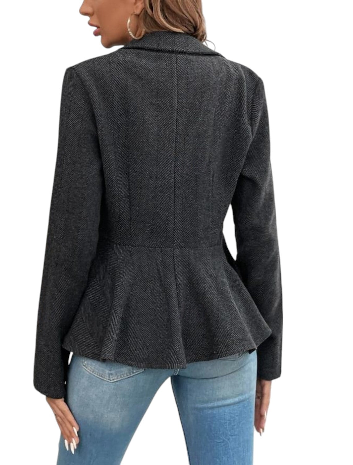 Stijlvol Dames Jasje Met Knoopdetails