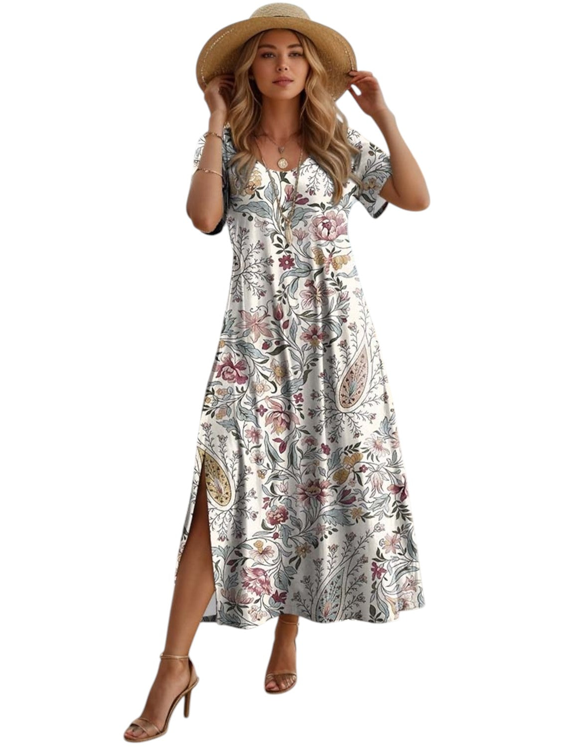 Boho Vintage Zomerjurk Dames
