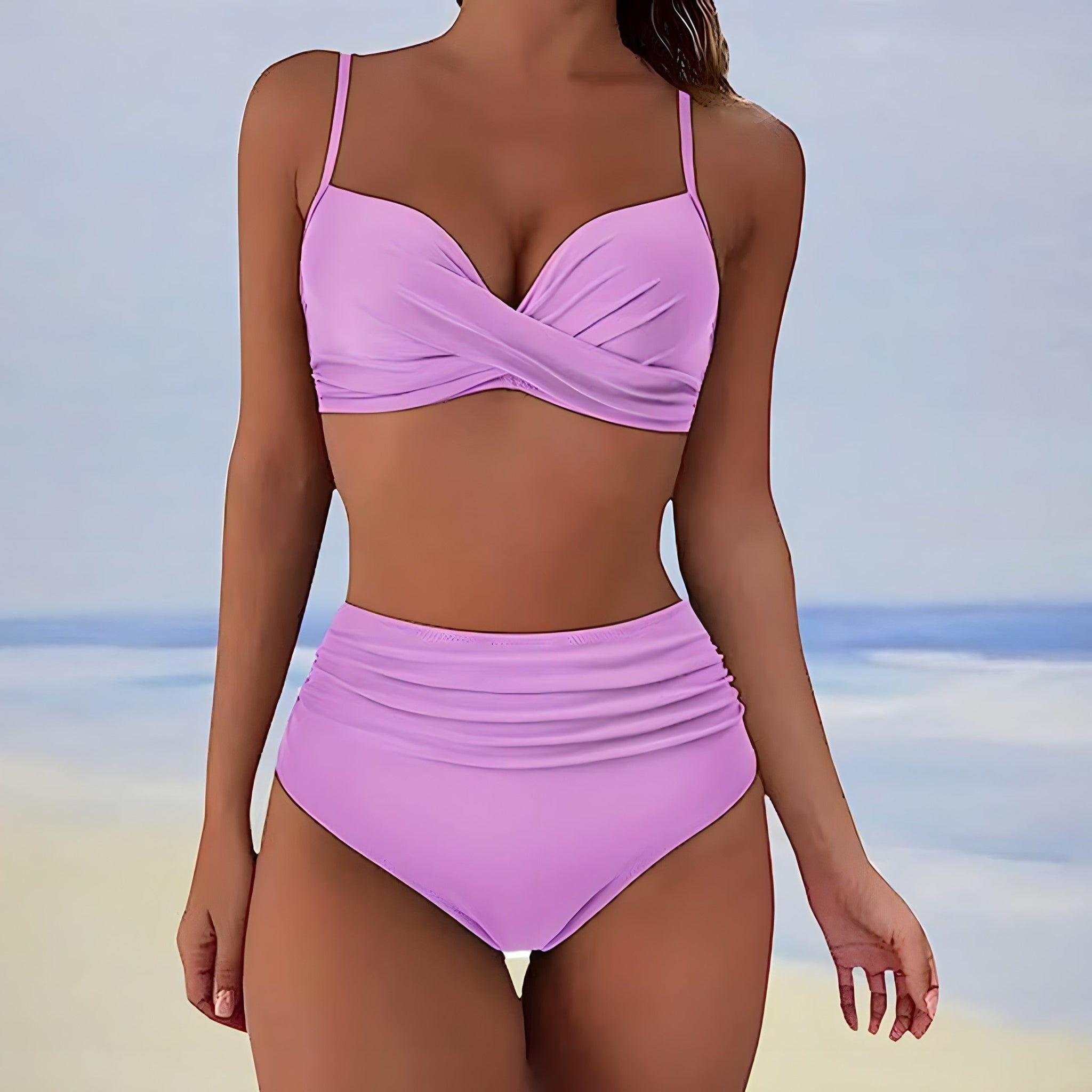 Stijlvolle Bikini Met Hoge Taille