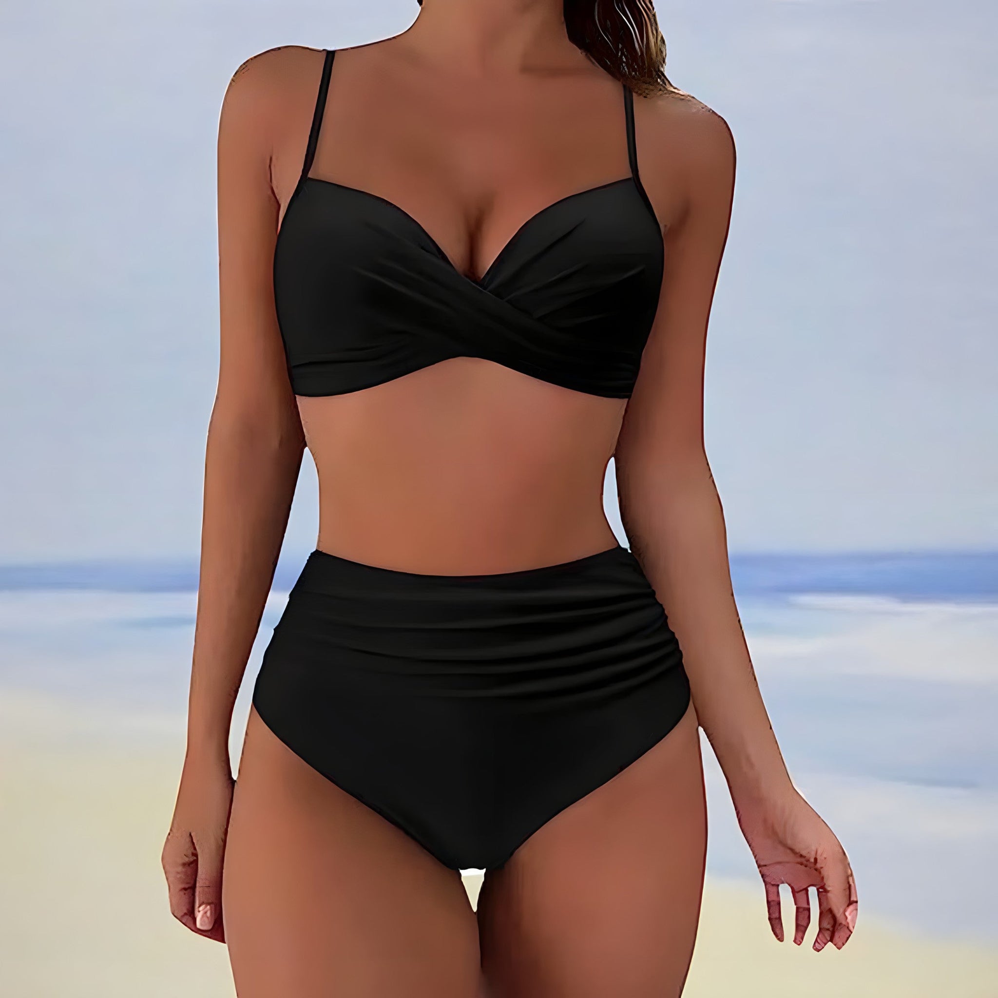 Stijlvolle Bikini Met Hoge Taille