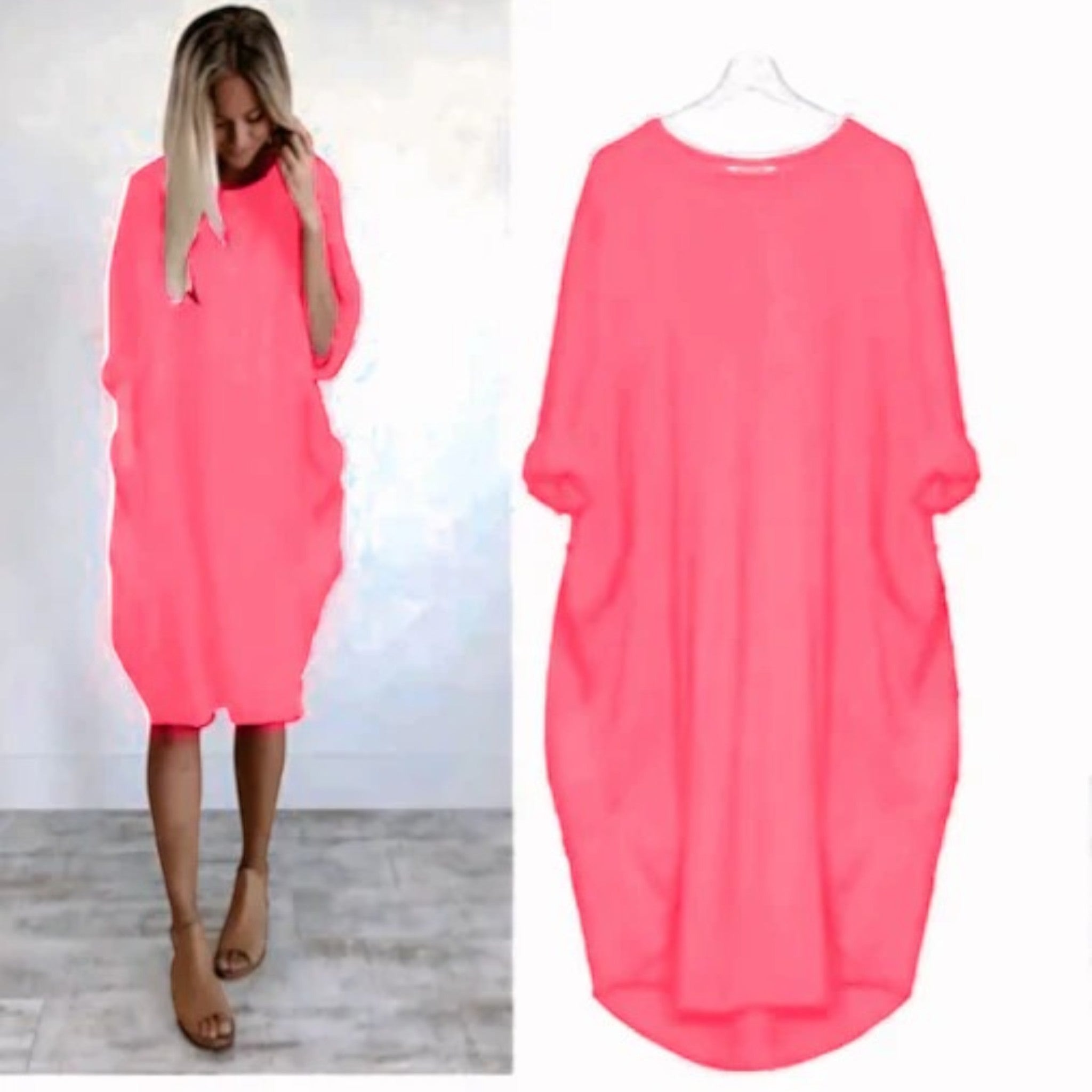 Elisa | Blousejurk Met Ronde Hals  | Oversized