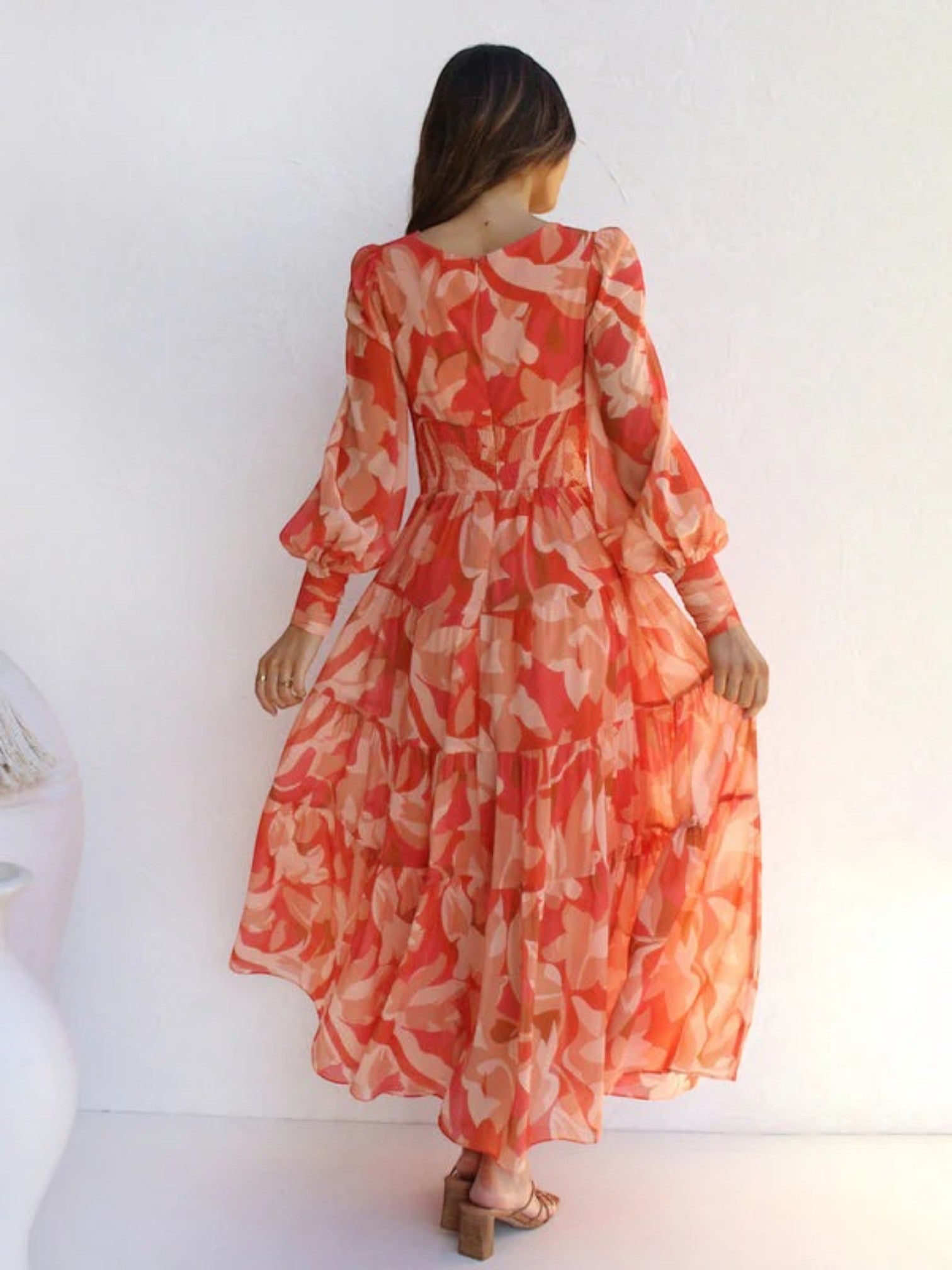 Malia | Lange Zomerjurk Met V-hals | Maxi