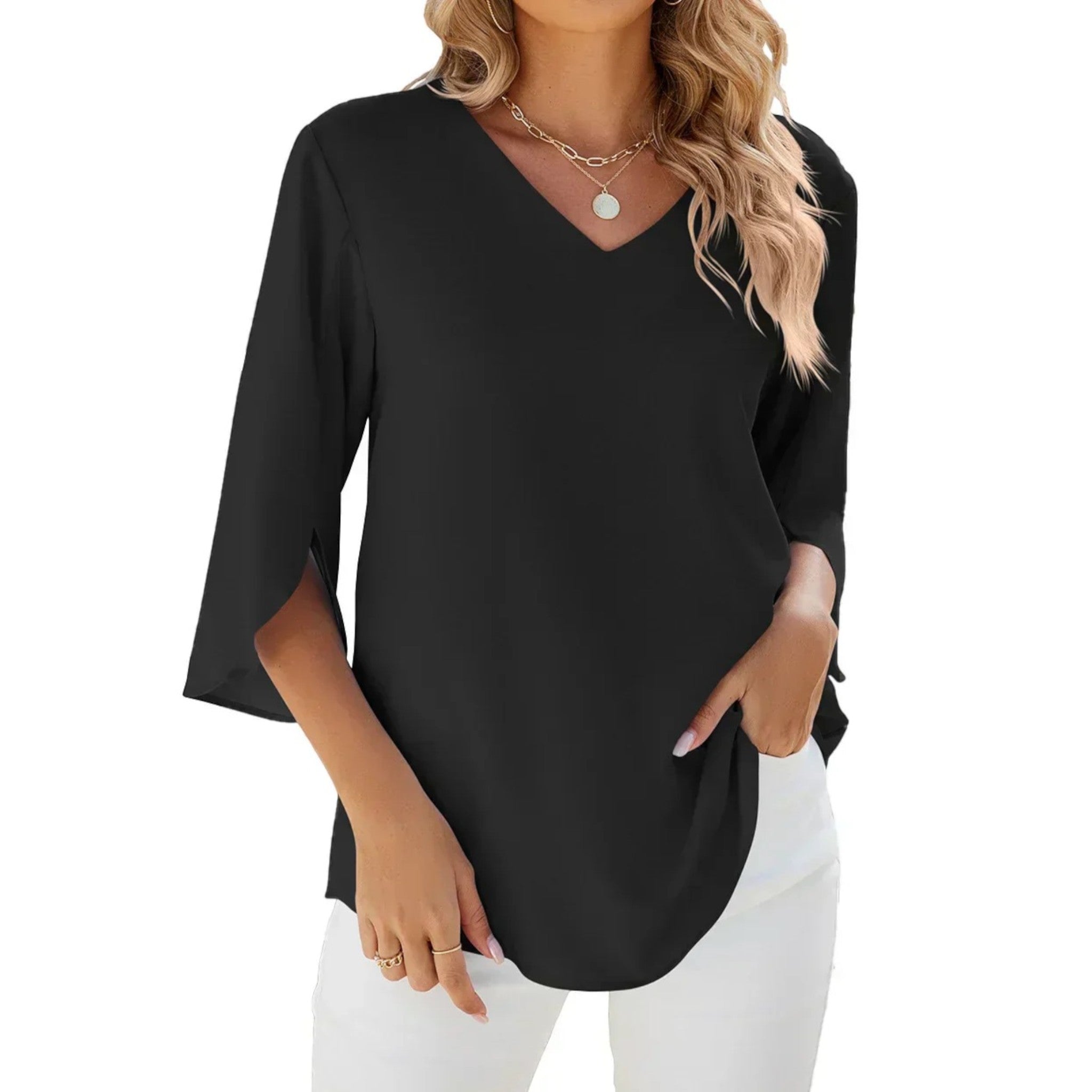 Amira | Zomer Blouse Met V-hals