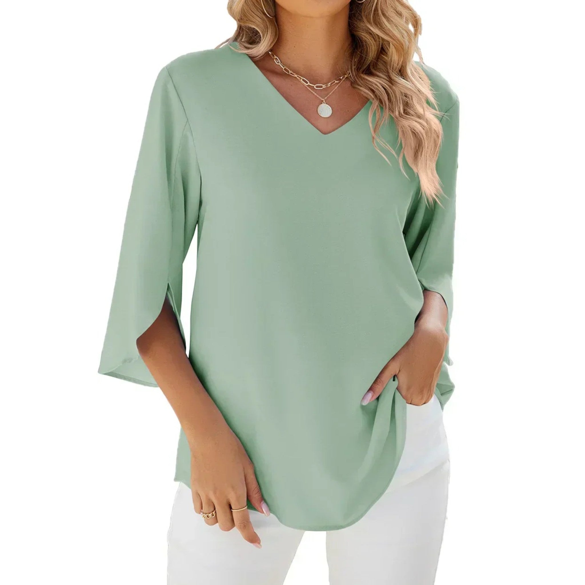 Amira | Zomer Blouse Met V-hals