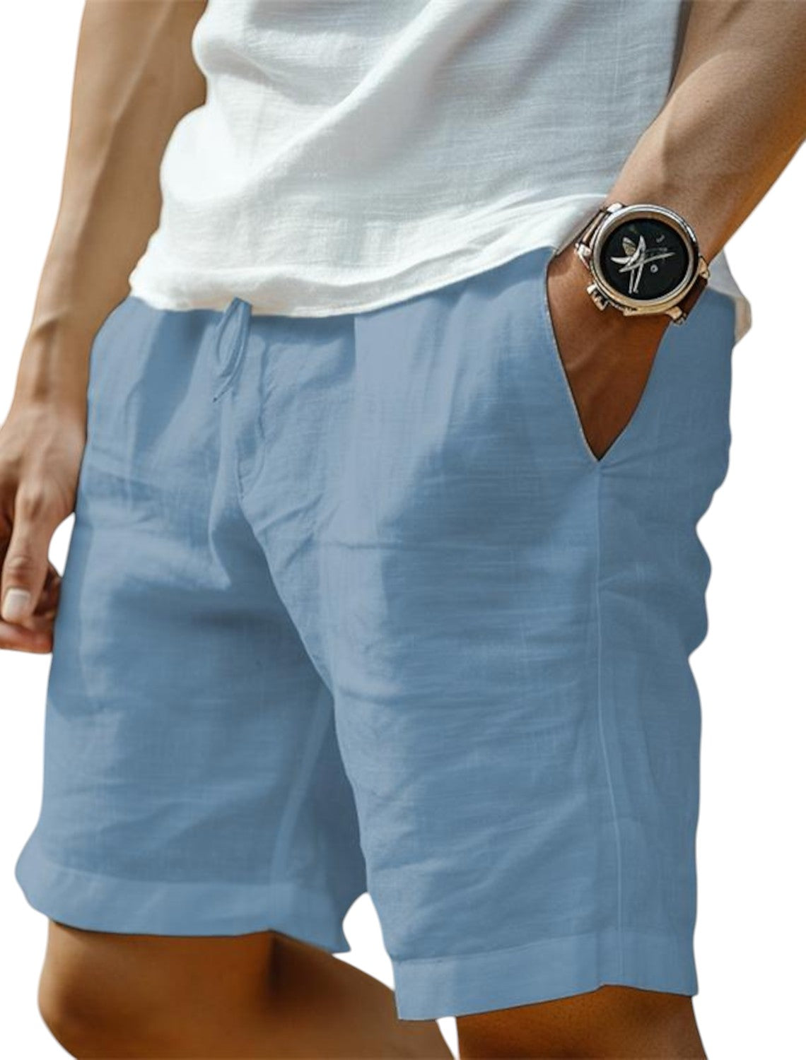 Marvis - Korte Linnen Broek voor Heren