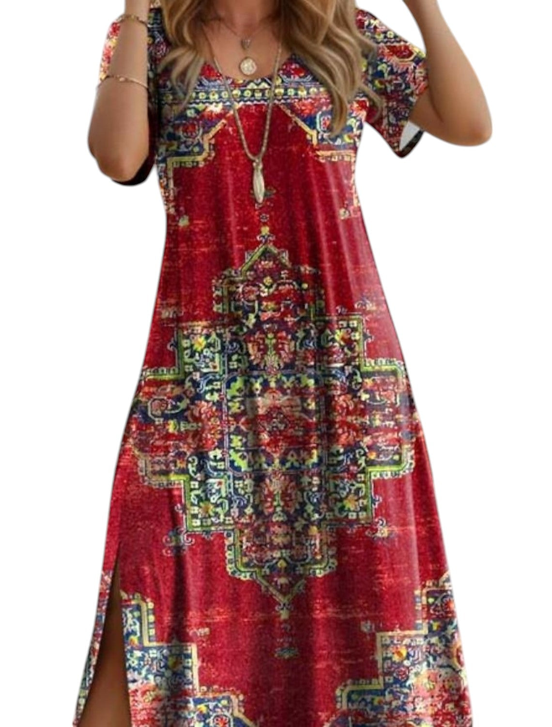Boho Vintage Zomerjurk Dames