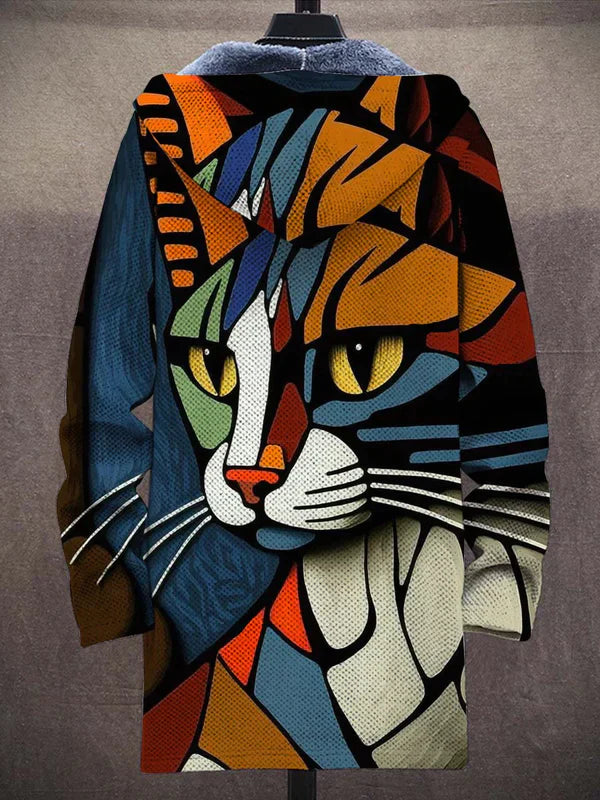 Wintervest met Kattenprint Dames - Charlie
