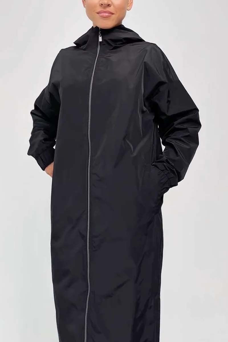 Casual Lange Dames Jas Met capuchon - Nordelle