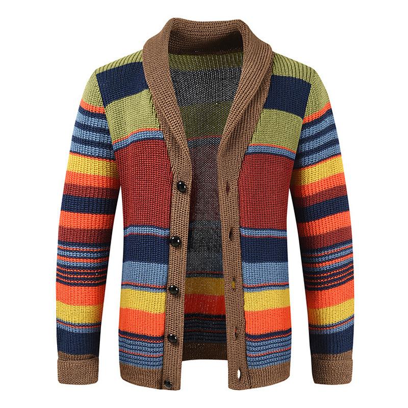 Heren Gebereid Sweater Vest Met Knopen - Mauve
