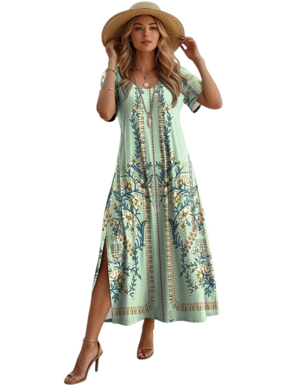 Boho Vintage Zomerjurk Dames