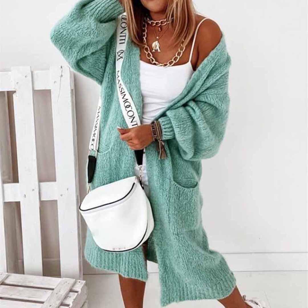 Sandra - Lange Cardigan Vest Dames